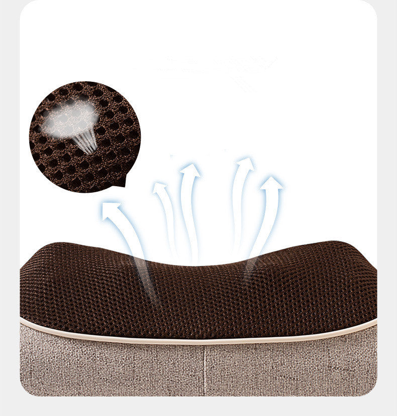 Almohada de masaje cervical multifuncional — masajeador para cuello y columna.