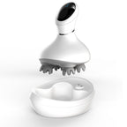 Masajeador eléctrico de cabeza resistente al agua, recargable.