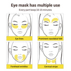 Parches de hidrogel para ojos con colágeno.