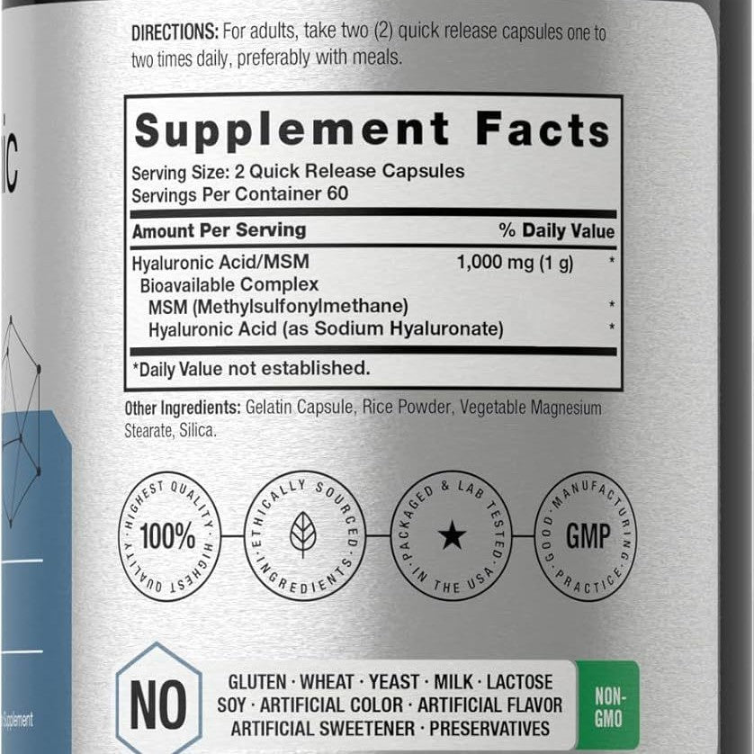 Cápsulas ácido hialurónico