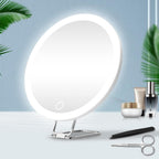 Espejo para maquillaje con luz LED.